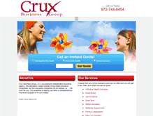 Tablet Screenshot of cruxbiz.com
